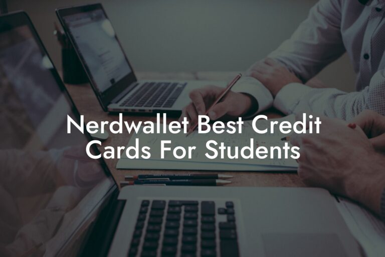 nerdwallet credit cards