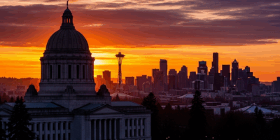 washington state capitol building in olympia with downtown s 20260331 131808